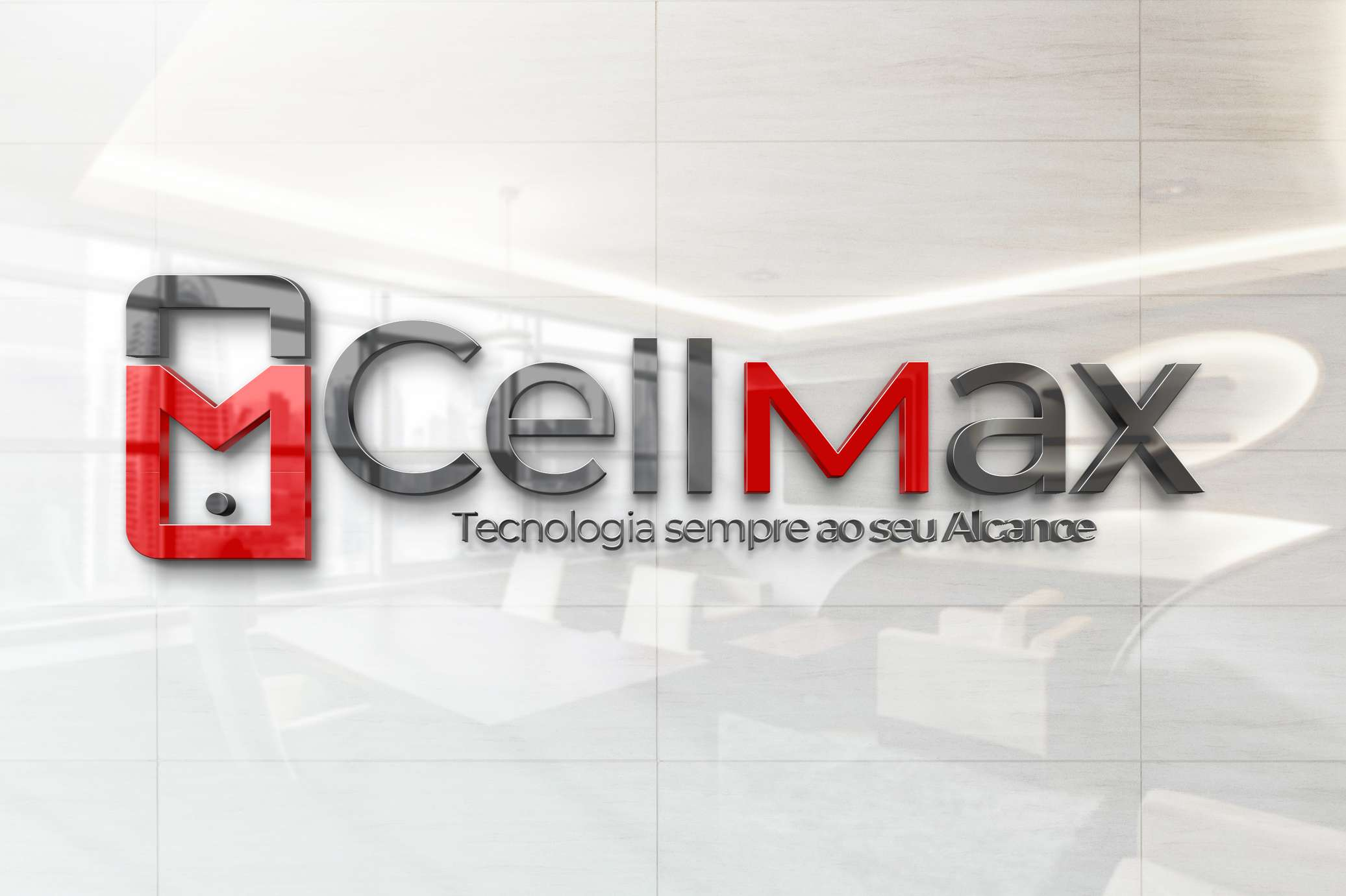 Aplicação da marca em fachada